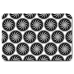 Pattern Swirl Spiral Repeating Large Doormat  by Pakrebo