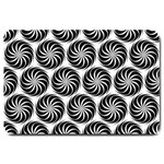 Pattern Swirl Spiral Repeating Large Doormat  30 x20  Door Mat