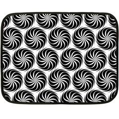 Pattern Swirl Spiral Repeating Double Sided Fleece Blanket (mini)  by Pakrebo