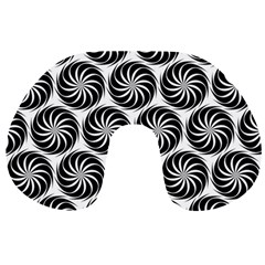 Pattern Swirl Spiral Repeating Travel Neck Pillows by Pakrebo