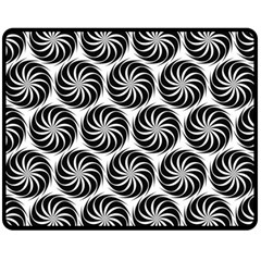 Pattern Swirl Spiral Repeating Double Sided Fleece Blanket (medium)  by Pakrebo