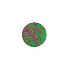 Fractal Art Neon Green Pink 1  Mini Buttons by Pakrebo