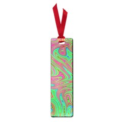 Fractal Art Neon Green Pink Small Book Marks