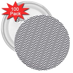 Wave Wave Lines Diagonal Seamless 3  Buttons (100 Pack)  by Pakrebo