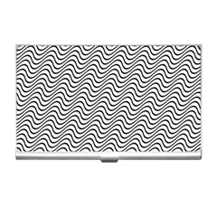 Wave Wave Lines Diagonal Seamless Business Card Holder by Pakrebo