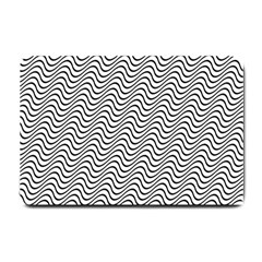 Wave Wave Lines Diagonal Seamless Small Doormat  by Pakrebo