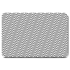 Wave Wave Lines Diagonal Seamless Large Doormat  by Pakrebo