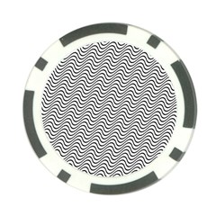 Wave Wave Lines Diagonal Seamless Poker Chip Card Guard by Pakrebo