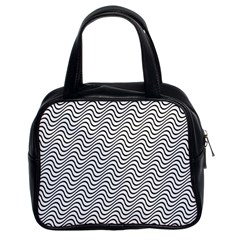 Wave Wave Lines Diagonal Seamless Classic Handbag (two Sides) by Pakrebo