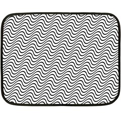 Wave Wave Lines Diagonal Seamless Fleece Blanket (mini) by Pakrebo