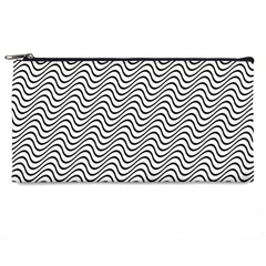 Wave Wave Lines Diagonal Seamless Pencil Cases by Pakrebo