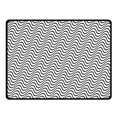 Wave Wave Lines Diagonal Seamless Double Sided Fleece Blanket (small)  by Pakrebo