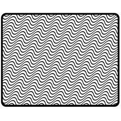 Wave Wave Lines Diagonal Seamless Double Sided Fleece Blanket (medium)  by Pakrebo