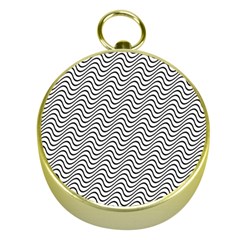 Wave Wave Lines Diagonal Seamless Gold Compasses by Pakrebo