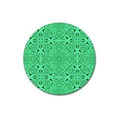 Triangle Background Pattern Magnet 3  (round) by Pakrebo