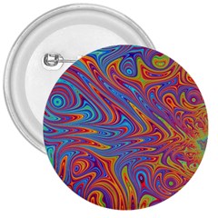 Fractal Psychedelic Fantasy Surreal 3  Buttons by Pakrebo