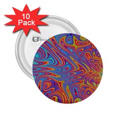 Fractal Psychedelic Fantasy Surreal 2 25  Buttons (10 Pack)  by Pakrebo