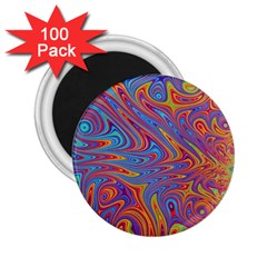 Fractal Psychedelic Fantasy Surreal 2 25  Magnets (100 Pack)  by Pakrebo