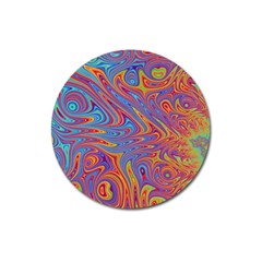 Fractal Psychedelic Fantasy Surreal Magnet 3  (round) by Pakrebo