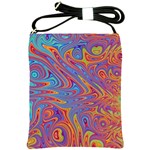 Fractal Psychedelic Fantasy Surreal Shoulder Sling Bag Front