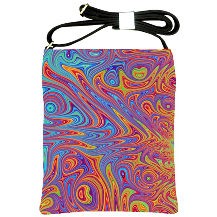 Fractal Psychedelic Fantasy Surreal Shoulder Sling Bag