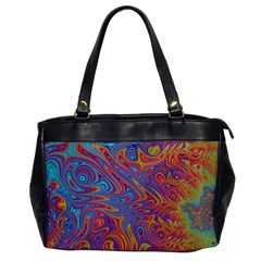 Fractal Psychedelic Fantasy Surreal Oversize Office Handbag by Pakrebo