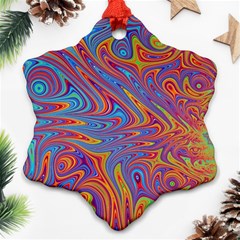 Fractal Psychedelic Fantasy Surreal Ornament (snowflake) by Pakrebo