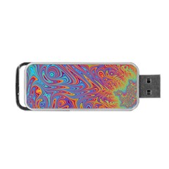 Fractal Psychedelic Fantasy Surreal Portable Usb Flash (one Side) by Pakrebo