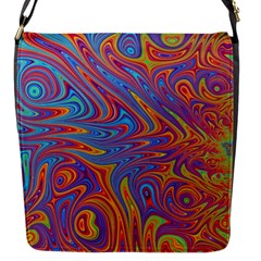 Fractal Psychedelic Fantasy Surreal Flap Closure Messenger Bag (s) by Pakrebo