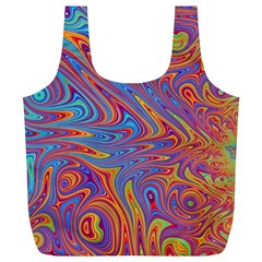 Fractal Psychedelic Fantasy Surreal Full Print Recycle Bag (xl) by Pakrebo