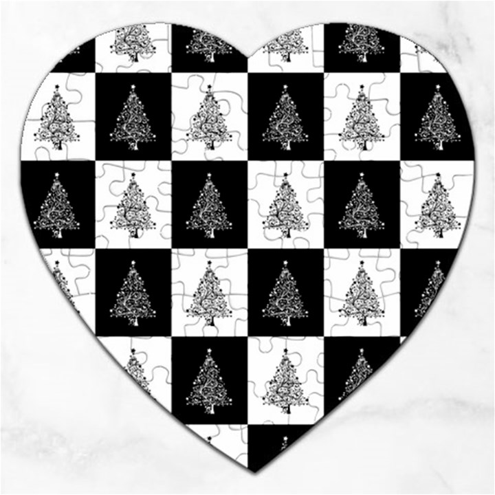 Christmas Tree Christmas Tree Jigsaw Puzzle (Heart)