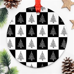 Christmas Tree Christmas Tree Round Ornament (two Sides) by Pakrebo