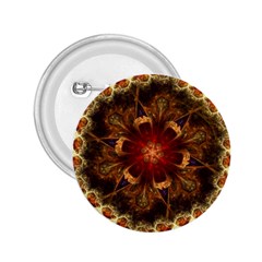 Dawn Day Fractal Sunny Gold Red 2 25  Buttons by Pakrebo