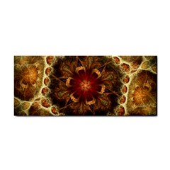 Dawn Day Fractal Sunny Gold Red Hand Towel