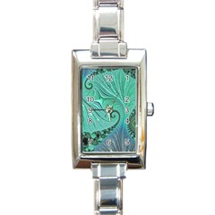 Fractal Artwork Fan Shape Art Rectangle Italian Charm Watch by Pakrebo