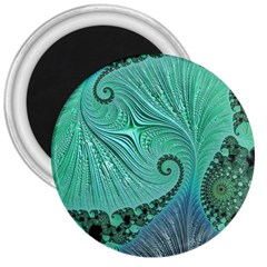 Fractal Artwork Fan Shape Art 3  Magnets