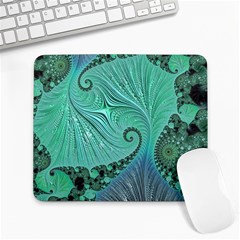 Fractal Artwork Fan Shape Art Large Mousepads by Pakrebo