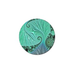 Fractal Artwork Fan Shape Art Golf Ball Marker (4 Pack) by Pakrebo