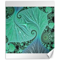 Fractal Artwork Fan Shape Art Canvas 8  X 10  by Pakrebo