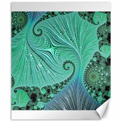 Fractal Artwork Fan Shape Art Canvas 20  X 24  by Pakrebo