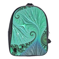 Fractal Artwork Fan Shape Art School Bag (large) by Pakrebo