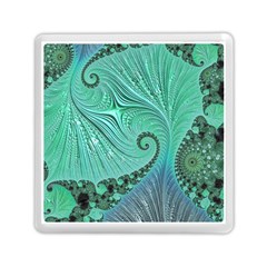 Fractal Artwork Fan Shape Art Memory Card Reader (square) by Pakrebo