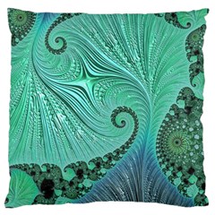 Fractal Artwork Fan Shape Art Large Cushion Case (two Sides) by Pakrebo