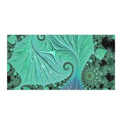 Fractal Artwork Fan Shape Art Satin Wrap by Pakrebo