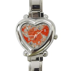 Fractal Art Artwork Pattern Fractal Heart Italian Charm Watch