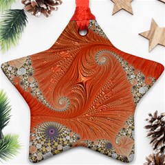 Fractal Art Artwork Pattern Fractal Star Ornament (two Sides) by Pakrebo