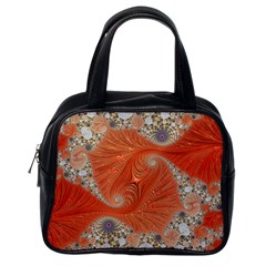 Fractal Art Artwork Pattern Fractal Classic Handbag (one Side) by Pakrebo