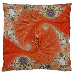 Fractal Art Artwork Pattern Fractal Large Cushion Case (two Sides) by Pakrebo