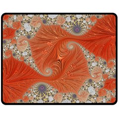 Fractal Art Artwork Pattern Fractal Double Sided Fleece Blanket (medium)  by Pakrebo