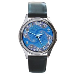 Fractal Artwork Artwork Fractal Art Round Metal Watch